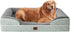 EHEYCIGA Orthopedic Dog Beds for Extra Large Dogs 44x32Inch, Waterproof Memory Foam XL Pet Bed with Sides, Non-Slip and Egg-Crate Foam Big Dog Couch Bed with Washable Removable Cover, Grey