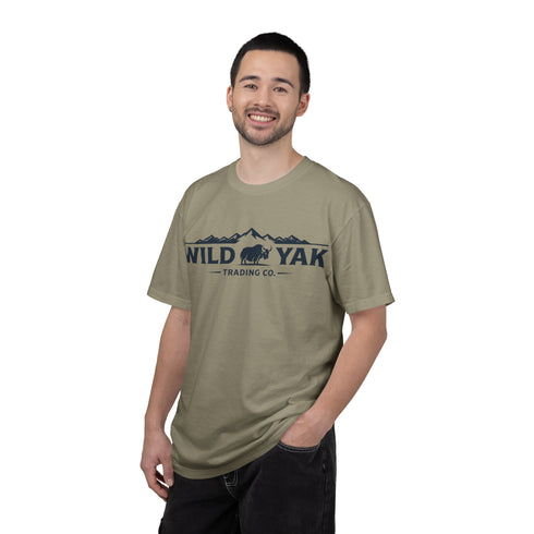 Wild Yak Logo on Unisex Garment-Dyed T-shirt