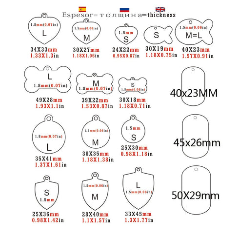 Personalized Dog ID Tag Stainless Steel Pet ID Tag