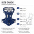 Matching Dog Harness and Leash Set with Hidden Tracker Pocket, Reflective No-Pull