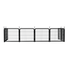 8-panel dog fence, 24 inch small dog pet fence, portable indoor pet game fence. Black, 22.2 inches wide x 23.6 inches high.