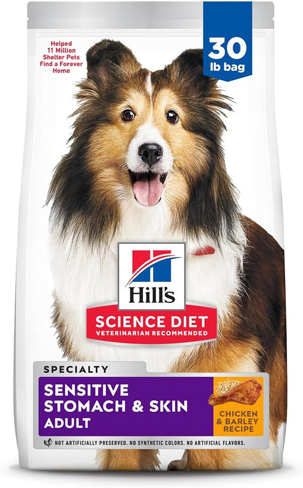 Hill's Science Diet Adult Sensitive Stomach & Skin Chicken Recipe Dry Dog Food Bag