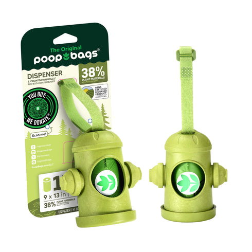 Hydrant Dispenser + Leash Roll Poop Bags