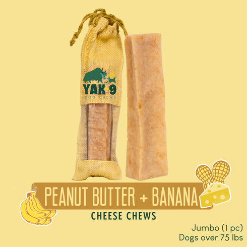 Peanut Butter Banana Chews for Dogs