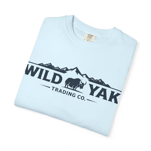 Wild Yak Logo on Unisex Garment-Dyed T-shirt