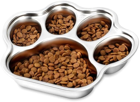 Dog Bowls Slow Feeder Stainless Steel Small Medium Breed Slow Feeding Dog Bowl For Fast Eater Dog Dishes To Slow Down Eating Non Slip Dog Food Bowl