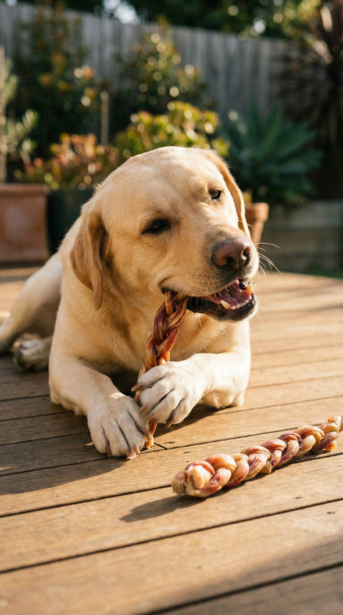12in Braided Bully Stick (2-Pack)