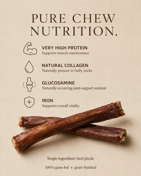 Grass-Fed Bully Sticks (5 oz)