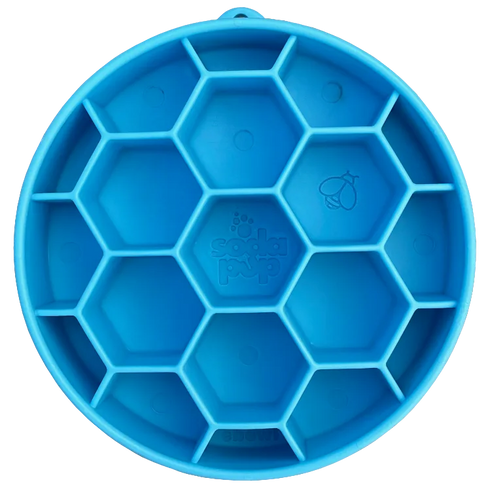 Honeycomb eBowl Deep Slow Feeder Dog Bowl for Enrichment | USA Made