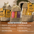Large Yak Cheese (3 Pack) in Hand Woven Bag