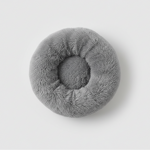 Plush Donut Comfort Pet Bed