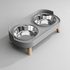Elevated Dual-Bowl Feeding Station