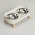 Elevated Dual-Bowl Feeding Station