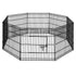 i.Pet 2X24" 8 Panel Pet Dog Playpen Puppy Exercise Cage Enclosure