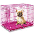 24-42" Pink Wire Dog Crate RED24-42