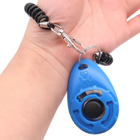 1 Set Pet Dog Trainer Clicker Training Tool With Instructions Obedience Teaching Aid Wholesale Supplies Christmas New Year Gift