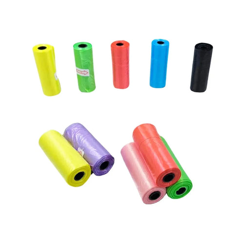 5/10 Rolls Dog Poop Bag Pet Poop Bags Dog Cat Waste Pick Up Clean Bag For Puppy Dogs Random Color Outdoor Pet Supplies