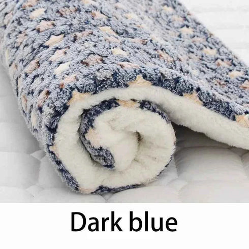 Flannel Pet Sleeping Mat – Soft, Washable, Durable Dog Bed