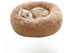 Calming Round Pet Bed: Plush Donut Cuddler for Dogs & Cats
