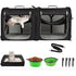 Wakytu Two-in-One Foldable Cat and Dog Carrier | Double Pet Transportation Bag