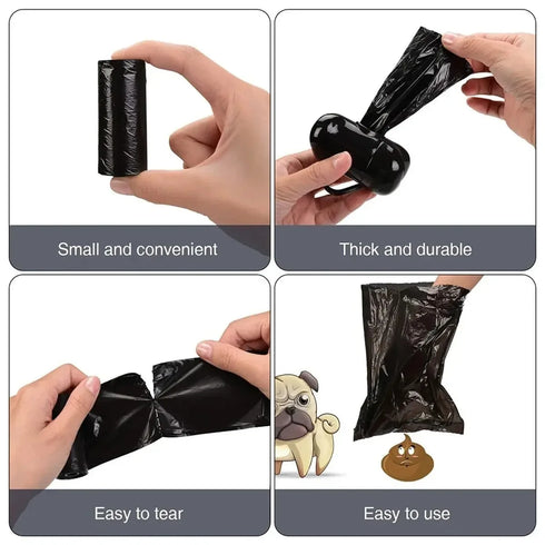5/10 Rolls Dog Poop Bag Pet Poop Bags Dog Cat Waste Pick Up Clean Bag For Puppy Dogs Random Color Outdoor Pet Supplies