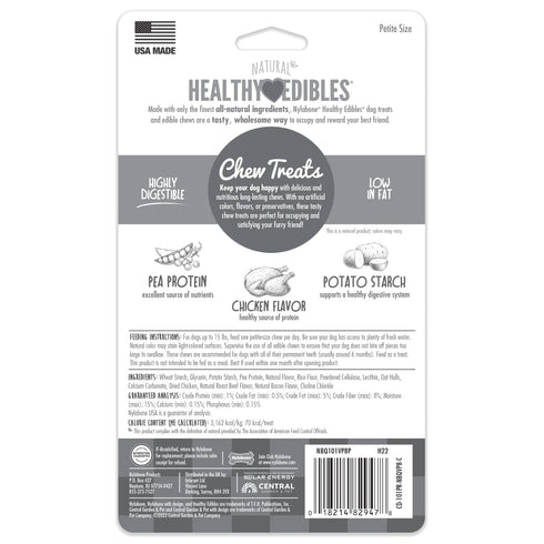 Nylabone Healthy Edibles Chicken Dog Chew Treats (6.7oz)
