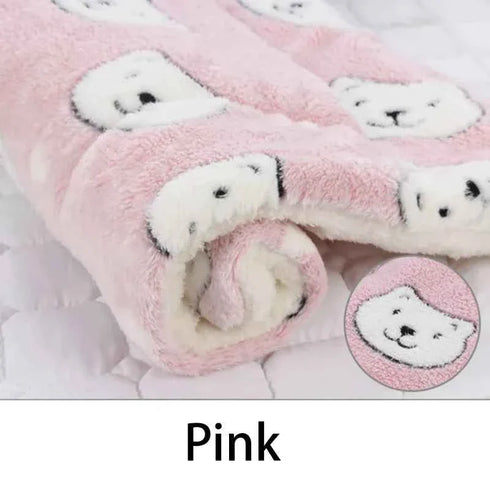 Flannel Pet Sleeping Mat – Soft, Washable, Durable Dog Bed