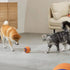 Indestructible Squeaky Ball Dog Toy Bouncy Chew Resistant Tennis Ball for Aggressive Chewers Interactive Training Play for Dogs