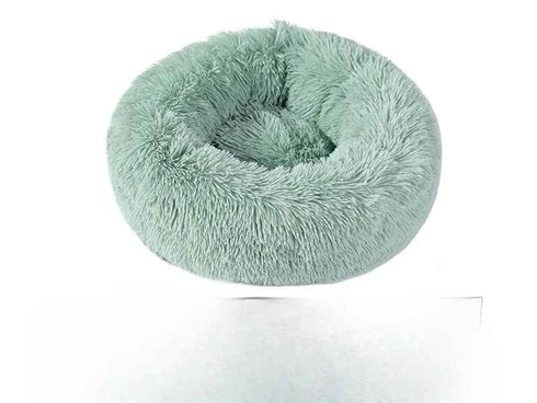 Calming Round Pet Bed: Plush Donut Cuddler for Dogs & Cats