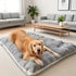 BOOTEELY Extra Large Plush Dog Bed Sofa Thickened Super Soft Polyester Pet Mat Dog Crate Mat Bed For Small Medium Large Dog Bed