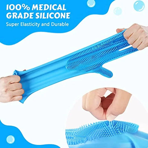 Pet Grooming Gloves Dog Cat Bathing Cleaning Glove Shampoo Scrubber Clean Soft Silicone Hair Removal Glove Hand Skin Protection
