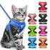 Adjustable Mesh Pet Harness with Leash, Polyester Vest Type Walking Strap for Small Medium Cats Dogs