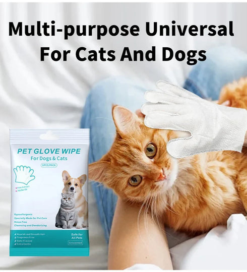 Pet supplies, pet disposable gloves, bathing and cleaning for cats and dogs, dry cleaning, wet wipes, and gloves.