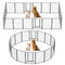 Dog Playpen, 16 Panels Pet Exercise Pen Indoor / Outdoor Fence With Anti Skid Base - Black