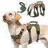 PUPTECK Escape Proof Dog Harness and Leash Set Upgraded No Pull Reflective Dog Vest with Lift Handle Easy Control Pet Harness for Medium Large Dogs Training Walking Running Green L