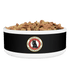 Black Ceramic Pet Bowl with Cat Accepted Emblem — Durable Food & Water Dish for Dogs & Cats