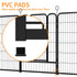 Dog Playpen, 16 Panels Pet Exercise Pen Indoor / Outdoor Fence With Anti Skid Base - Black