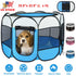 Portable Foldable Pet Tent Exercise Pen Kennel Removable Zipper Top and Bottom Water Resistant Indoor Outdoor Use For Dogs Cats Other Pets