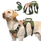 PUPTECK Escape Proof Dog Harness and Leash Set Upgraded No Pull Reflective Dog Vest with Lift Handle Easy Control Pet Harness for Medium Large Dogs Training Walking Running Green L