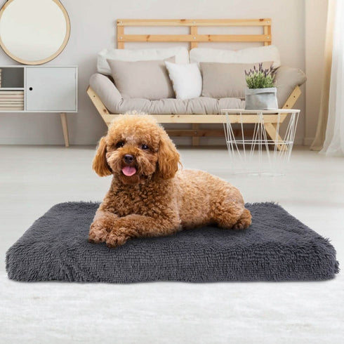 Dog Bed Soft Plush Cushion Cozy Warm Pet Crate Mat Dog Carpet