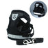 Dog Harness and Leash Set For Small Medium Dogs Nylon Mesh Puppy Cat Harnesses Vest Reflective Walking Lead Leash Puppy Harness and Leash No Pull Adjustable Reflective Harness with Soft Mesh for Puppies and Small Dogs