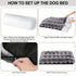 Extra Large Orthopedic Dog Bed - Luxurious Plush Faux Fur Kennel, Bite-Resistant, Dirt-Repellent and Machine Washable Pet Mat with Anti-Slip Bottom, Stylish for Living Rooms, All-Season Comfort & Joint Support for Large Dogs