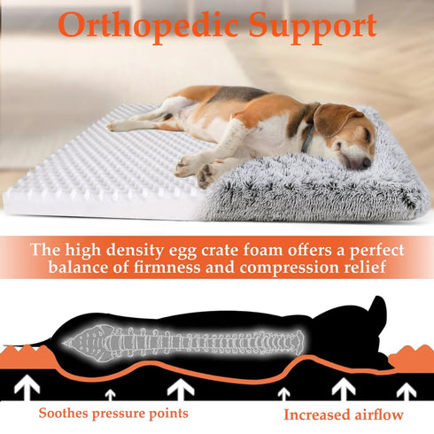 Dog gray Bed for Large furry friend