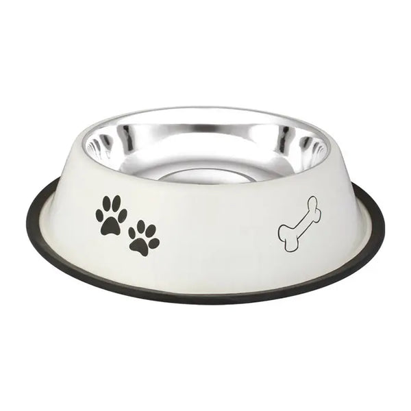 Oripet Patterned Stainless Steel Pet Bowl for Large Dogs 32 oz