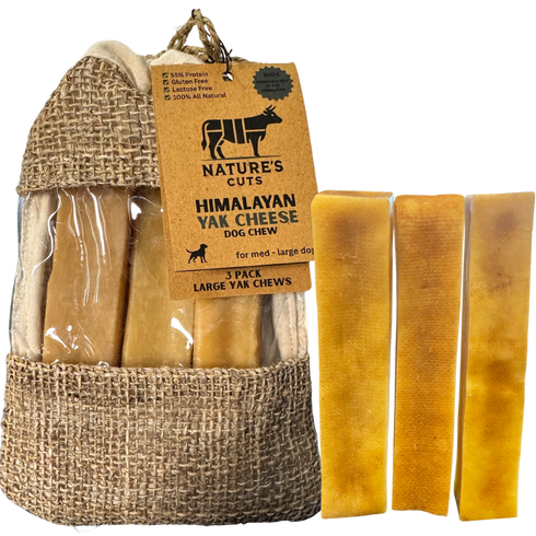 Large Yak Cheese (3 Pack) in Hand Woven Bag