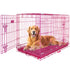 24-42" Pink Wire Dog Crate RED24-42