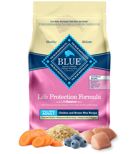 Blue Buffalo Life Protection Formula Adult Small Breed Chicken and Brown Rice Dry Dog Food