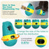Dog Puzzles Feeder Interactive Toy Adjustable Treat Dispenser Green