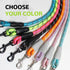 YALAVA Dog Leash 4FT Heavy Duty Reflective Nylon Rope 360° Swivel Hook Black