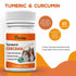 PetriTailor Turmeric Curcumin Dog Supplement Hip & Joint Support 60 Tablets